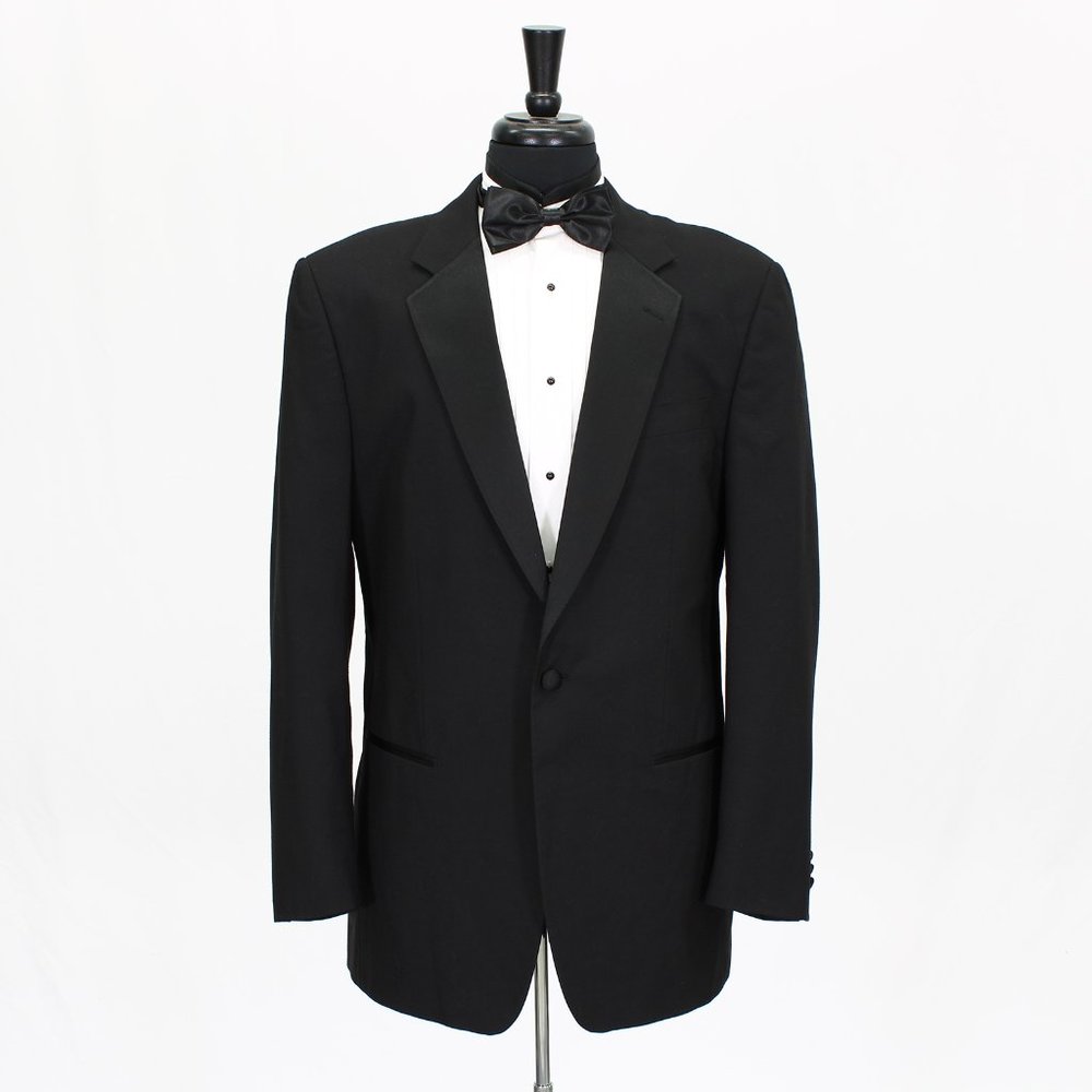 Neil Allyn 40l Black Solid 1-Button Tuxedo Jacket… - image 1